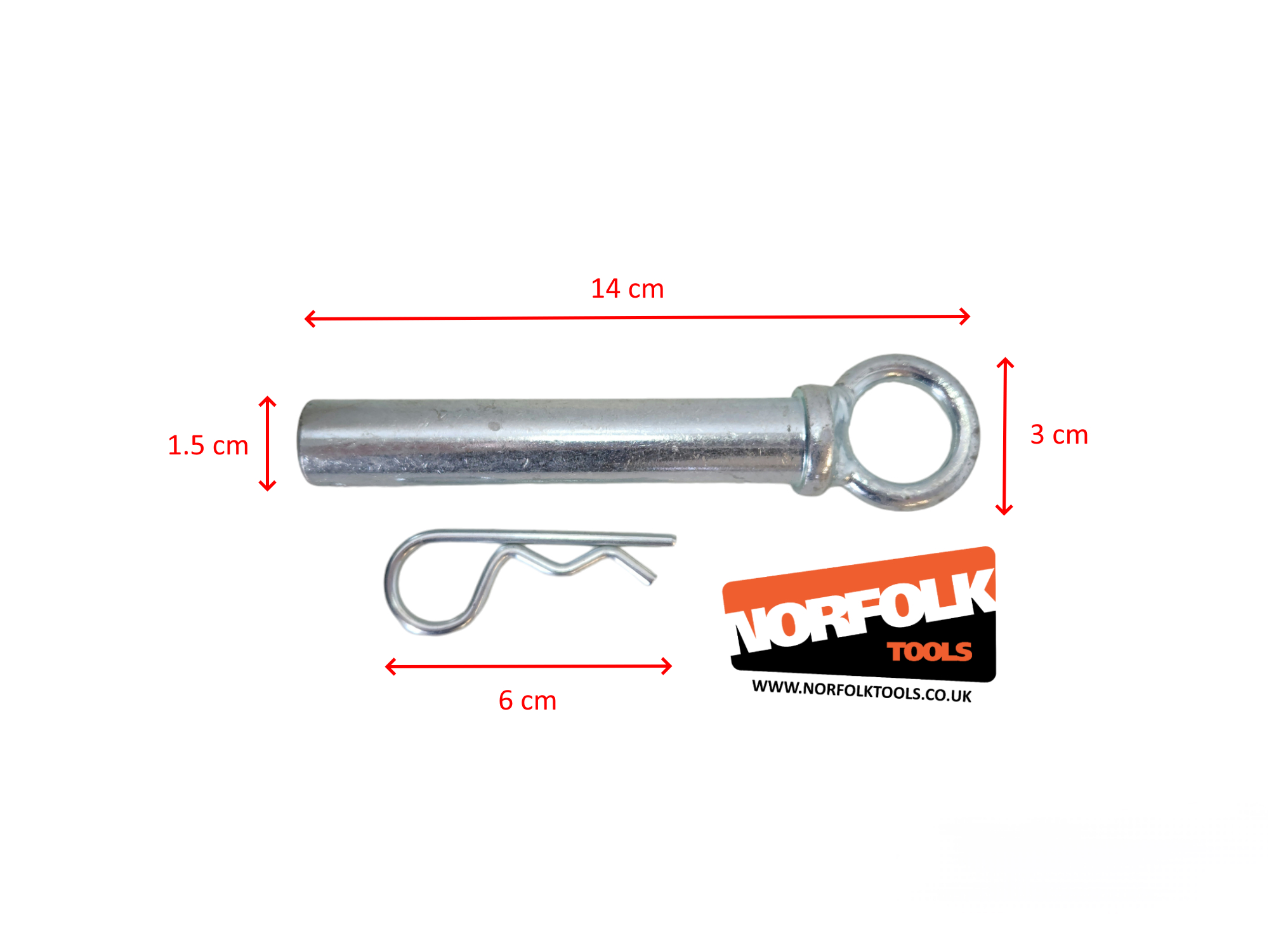 Tractor Trailer Tow Pin - 3/4" x 5"