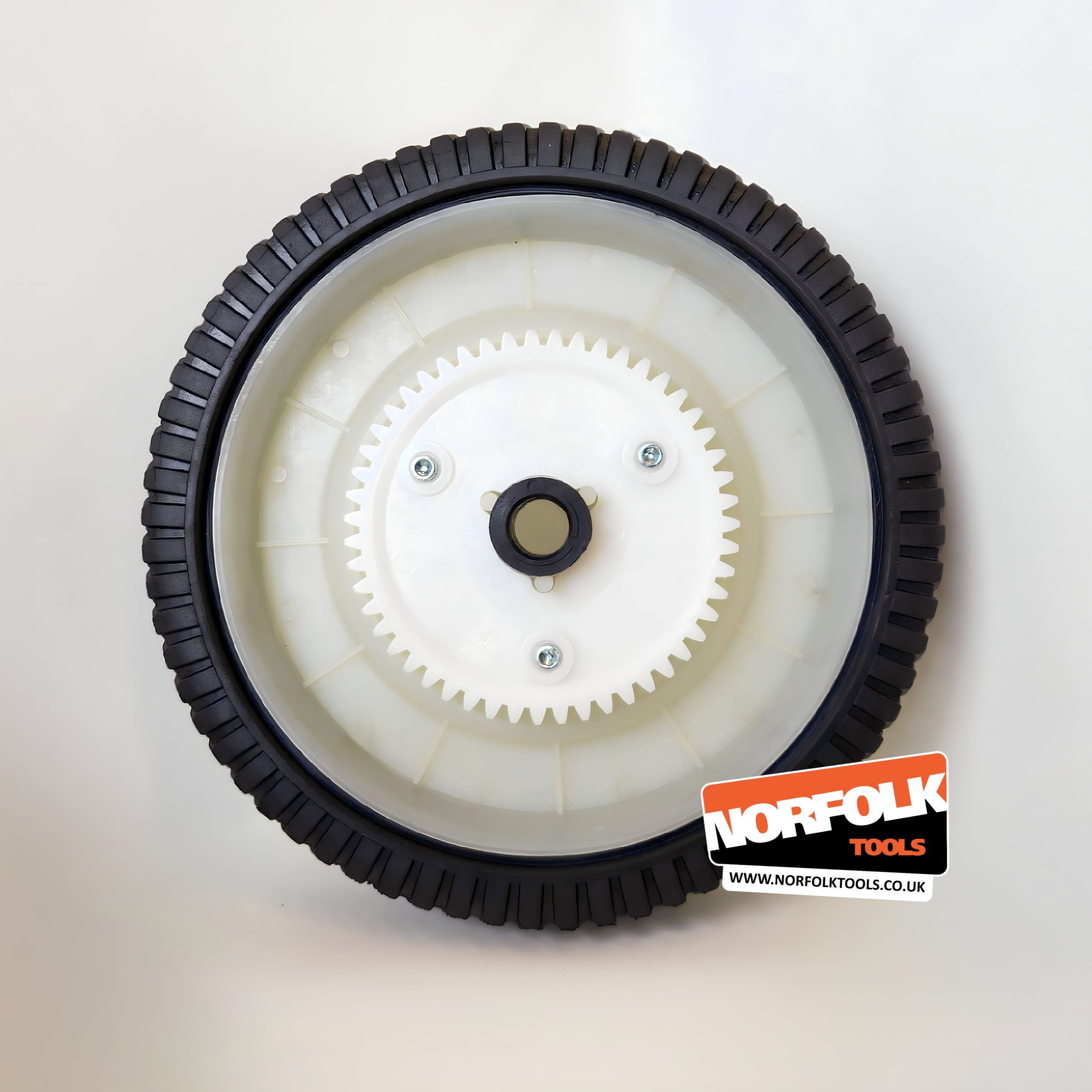 Lawn Sweeper Drive Wheel & Tyre, Complete Assembly - (LS38 38")