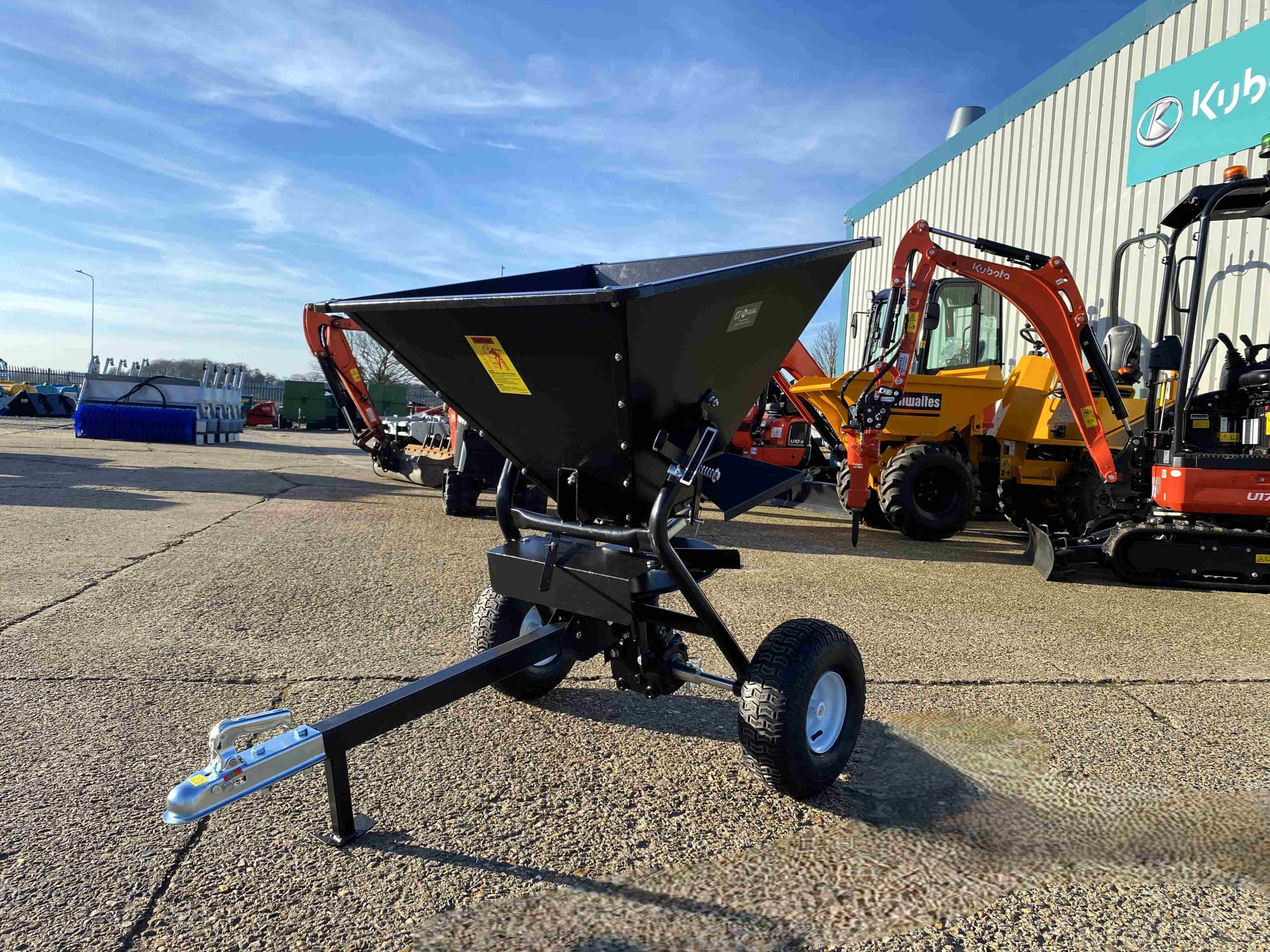 Heavy-Duty Tow-Behind ATV Spreader 350LB